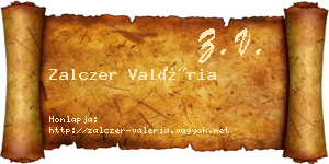 Zalczer Valéria névjegykártya